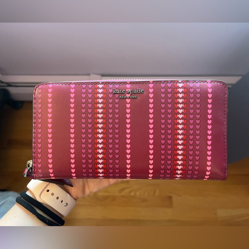 Kate Spade heart leather wallet